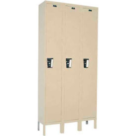 Hallowell® 1-Tier 3 Door Maintenance-Free Quiet Locker 36