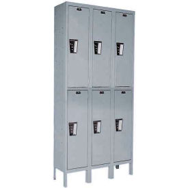 Hallowell® 2-Tier 6 Door Maintenance-Free Quiet Locker 36