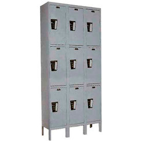 Hallowell® 3-Tier 9 Door Maintenance-Free Quiet Locker 36