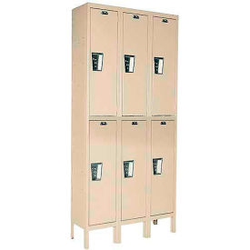 Hallowell® 2-Tier 6 Door Maintenance-Free Quiet Locker 36