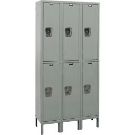 Hallowell® 2-Tier 6 Door Maintenance-Free Quiet Locker 45