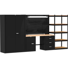 Hallowell® Fort Knox™ Mixed Storage Modular Workbench System 168