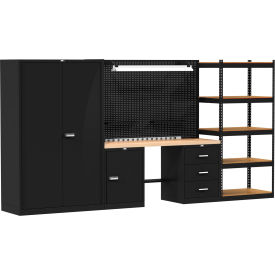 Hallowell® Fort Knox™ Mixed Storage Modular Workbench System 132