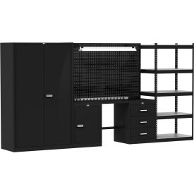 Hallowell® Fort Knox™ Mixed Storage Modular Workbench System 132