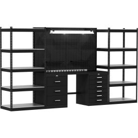 Hallowell® Fort Knox™ Open Storage Modular Workbench System 168