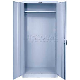 Hallowell MedSafe Antimicrobial 835W18PL-AM Wardrobe Cabinet 36x18x78 Platinum Knock-Down 835W18PL-AM