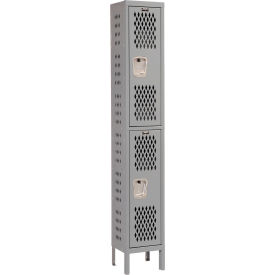 Hallowell® 2-Tier 2 Door Heavy Duty Ventilated Locker 12