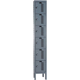 Hallowell® 6-Tier 6 Door Heavy Duty Ventilated Locker 12