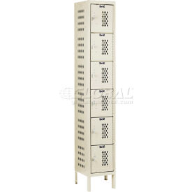 Hallowell® 6-Tier 6 Door Heavy Duty Ventilated Locker 12