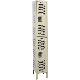 Hallowell® 2-Tier 2 Door HD Ventilated Locker 18