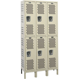 Hallowell® 2-Tier 6 Door HD Ventilated Locker 45