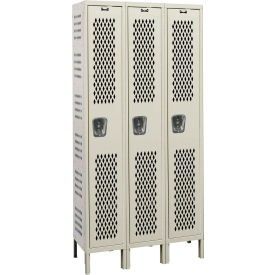 Hallowell® 1-Tier 3 Door Heavy Duty Ventilated Locker 54
