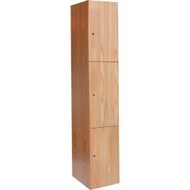 Hallowell® 3-Tier All-Wood Club Locker 12