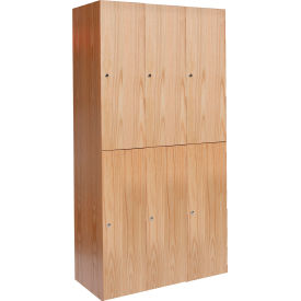 Hallowell® 2-Tier All-Wood Club Locker 45