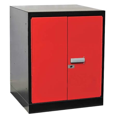 Cabinet Pedestal, 24Wx24Dx32 H, Black/Red MPN:FKWP4432-1ME