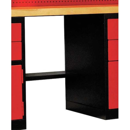 Foot Rest, 24 W x 8 D x 1 in. H, Black MPN:FKWPS24ME