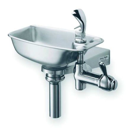 On-Wall Single Drinking Fountain, 1 Level, 11 in D, 5 1/2 in H, 10 in W MPN:74045405001