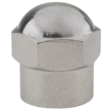 Chrome Plated Hex Dome Valve Cap, PK100 MPN:N-1202