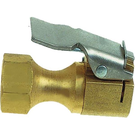 Air Chuck, 1/4-18 NPT, Brass, Clip-On MPN:CH-360