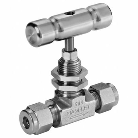 SS Needle Valves, 5, 000 psi, Straight MPN:H-300U-SS-L-V-12MM-M