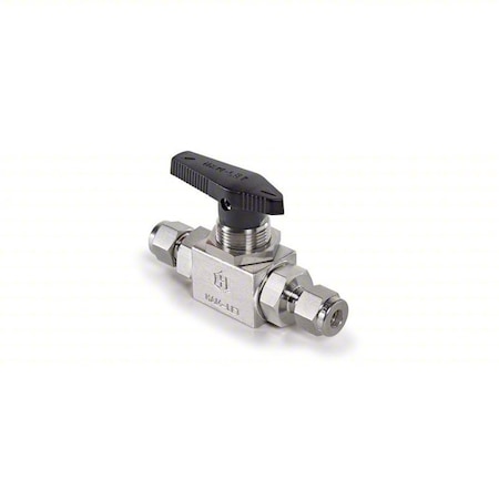 Manual 2-Way Ball Valve, Let-Lok, 316 SS MPN:H-6800-SS-L-8MM-ICSS