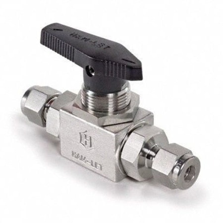 Manual 2-Way Ball Valve, Let-Lok, 316 SS MPN:H-6800-SS-L-8MM-IPSS