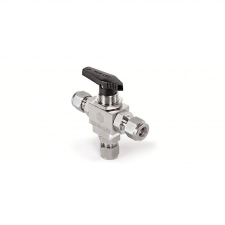 Manual 3-Way Ball Valve, 8mm, 316 SS MPN:H-6800-SS-L-8MM-IPST