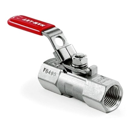 Manual 2-Way Ball Valve, NPT, SS MPN:H-710-SS-N-1/4-T-LD