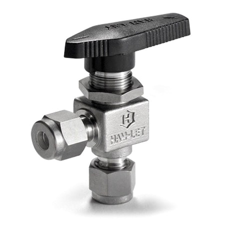 Manual 2-Way Ball Valve, Let-Lok, SS MPN:H-800S-SS-L-1/4-A