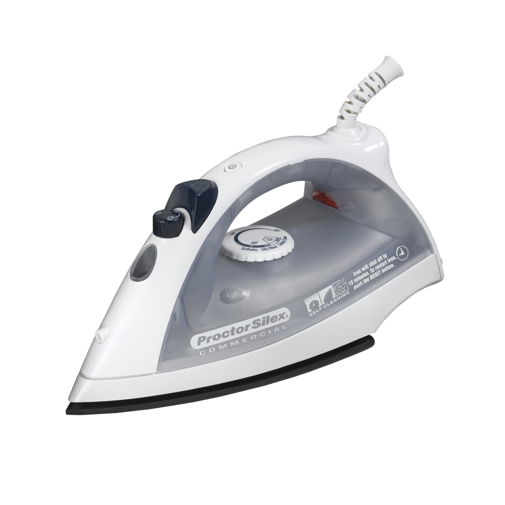 Hamilton Beach Commercial Lightweight Steam Iron, White/Gray, 10-13/16in x 5-3/4in x 4-3/4in, Total Qty 1 MPN:17515