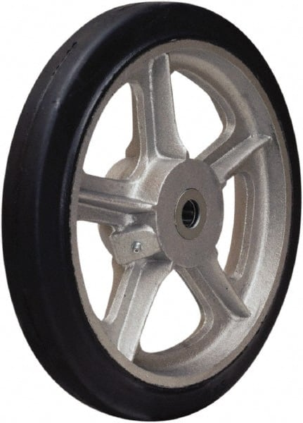 Rubber Caster Wheel: Rubber on Aluminum, 1