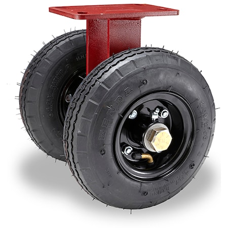 Dual Wheel Rigid Pneumatic Caster, 2-1/2W MPN:R-7208-PR
