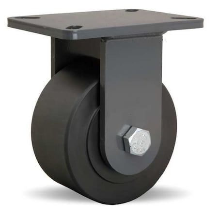 Plte Caster, Rgd, Nylon, 6 in., 4000 lb. MPN:R-CH-63NYB