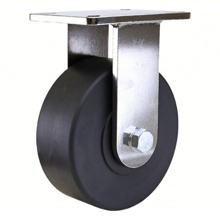 Plate Caster, Rigid, Nylon, 10 1/2