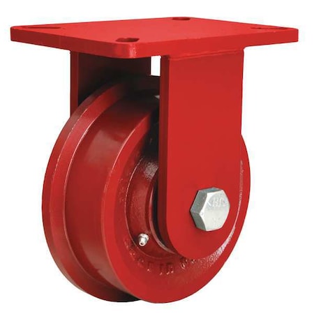 Single-Flanged Caster, Cast Iron, 6-1/8 in MPN:R-EHD-FT6H