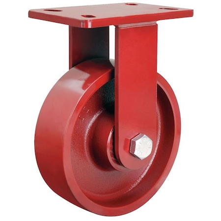 Plte Caster, Rgd, Cast Iron, 6 in., 2200 lb. MPN:R-FM-6MH