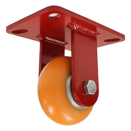 Plate Caster, Steel, Rigid MPN:R-HS-42EMB-FITG-42-ZB