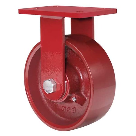 Plte Caster, Rgd, Cast Iron, 4 in., 1000 lb. MPN:R-HS-4MB