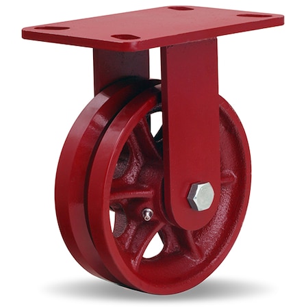 Rigid Caster, Hs 6X2 V-Grooved MPN:R-HS-6V