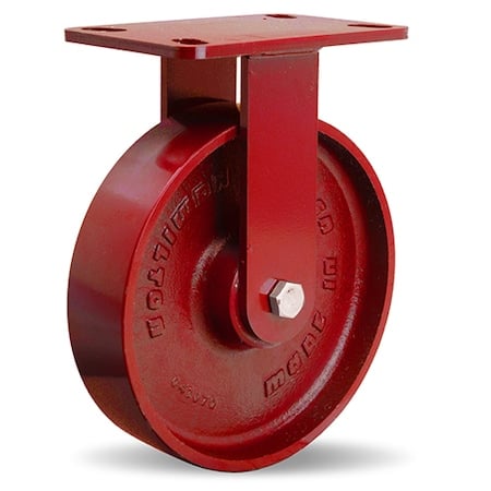 Plte Caster, Rgd, Cast Iron, 8