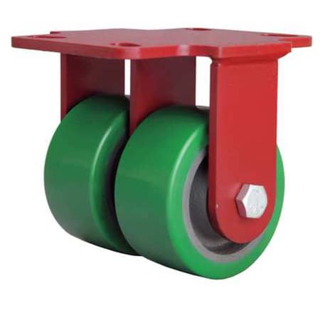 Dual Whl Castr, Polyurthan, 4 in., 1500 lb. MPN:R-HS2-4DB