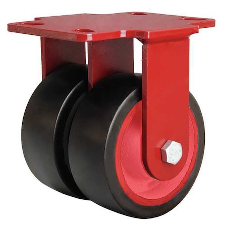 Dual Wheel Caster, Rubber, 4 in., 600 lb. MPN:R-HS2-4R
