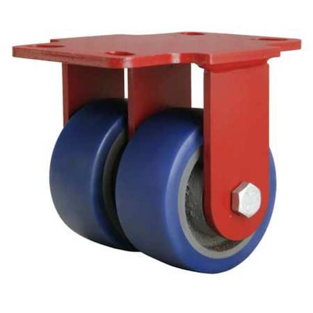 Dual Whl Castr, Polyurthan, 4 in., 1200 lb. MPN:R-HS2-4SPB