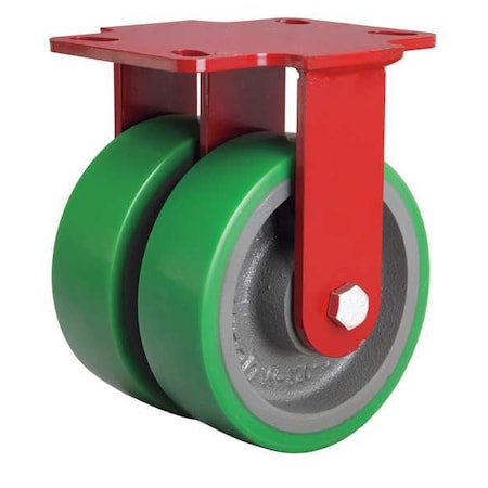 Dual Whel Cster, Polyurthan, 6 in., 2000 lb MPN:R-HS2-6DB
