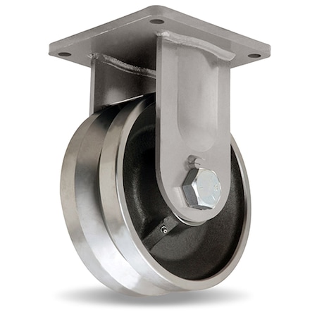Rigid Caster, Md 10X4 Fs V-Grooved MPN:R-MD-104FVH
