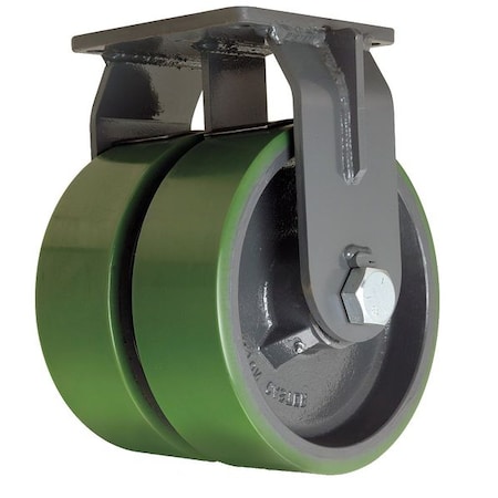 Dual Whl Castr, Polyurthan, 12 in., 9600 lb MPN:R-MDD-124DT