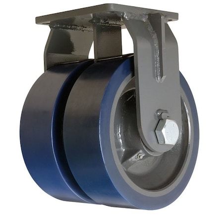 Dual Whl Cstr, Plyurthn, 12 in., 12, 000 lb. MPN:R-MDD-124SYT