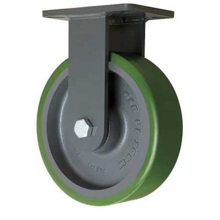 Plte Caster, Rgd, Poly, 10 in., 3000 lb., Grn MPN:R-SEC-13DB
