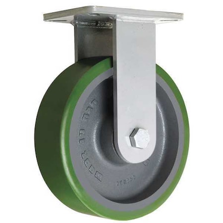 Plate Caster, Rigid, Heavy-Duty, 10