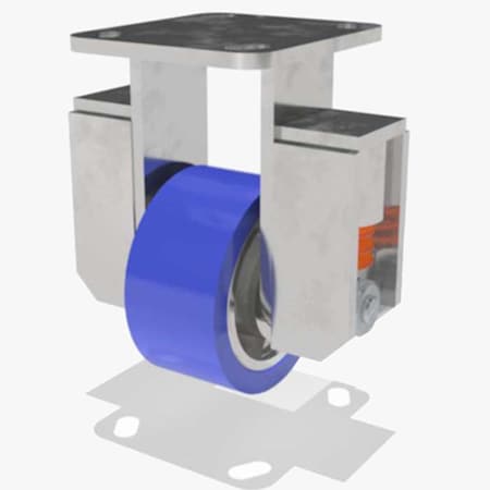 Rigid Spring, Loaded Wh 4X2 Poly-Soft MPN:R-SPWH-4SPB-2